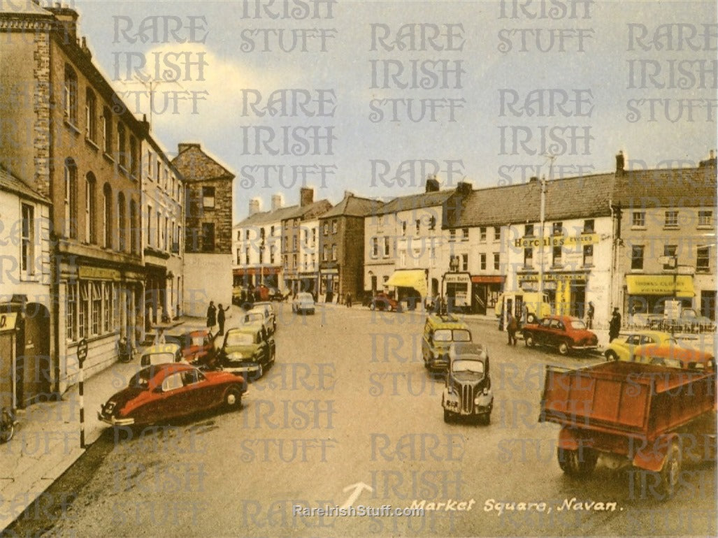 Market Square, Navan, Co. Meath, Ireland 1950's