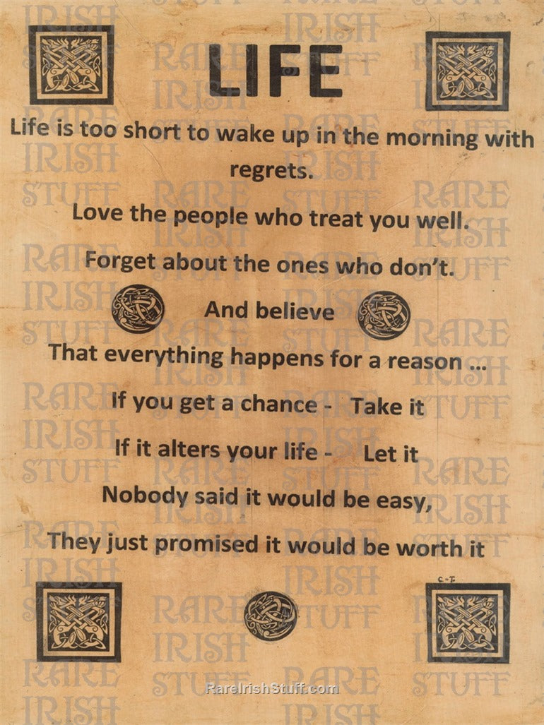 LIFE Vintage Celtic Wisdom Print