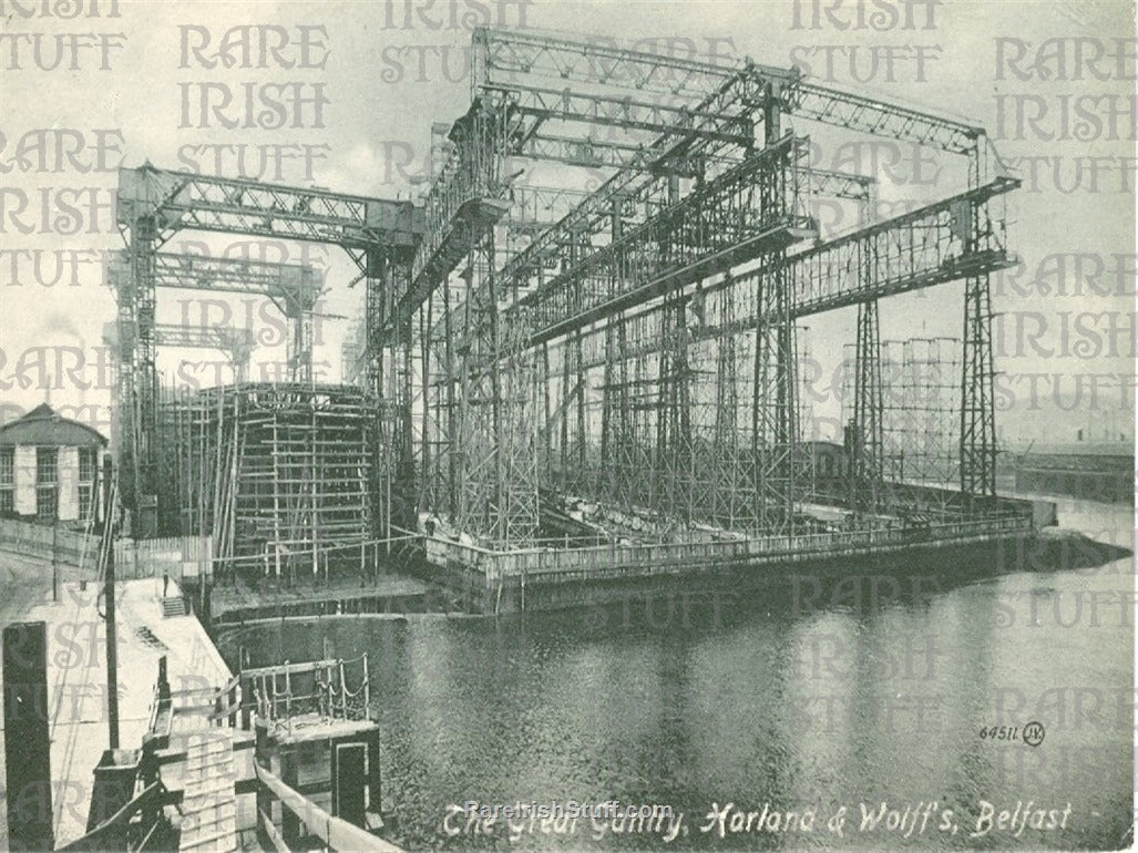 Great Gantry, Harland & Wolff, Belfast, Antrim, Ireland 1910