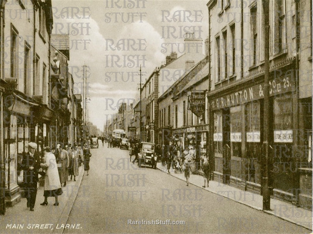 Main Street Larne, Co. Antrim, Ireland 1955