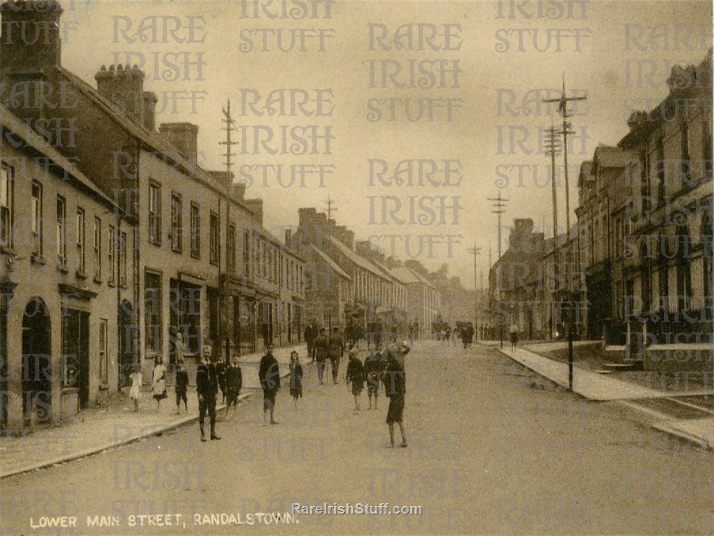 Lower Main Street, Randalstown, Co. Antrim, Ireland 1898