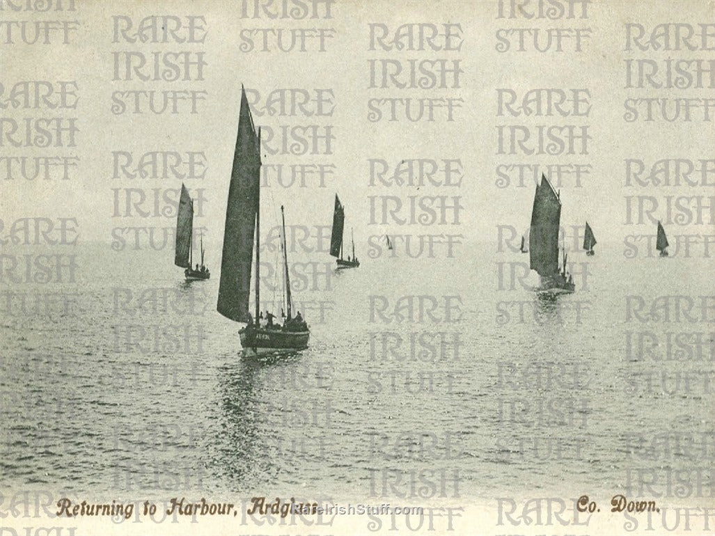 Returning To Harbour, Ardglass, Co. Down, Ireland 1910
