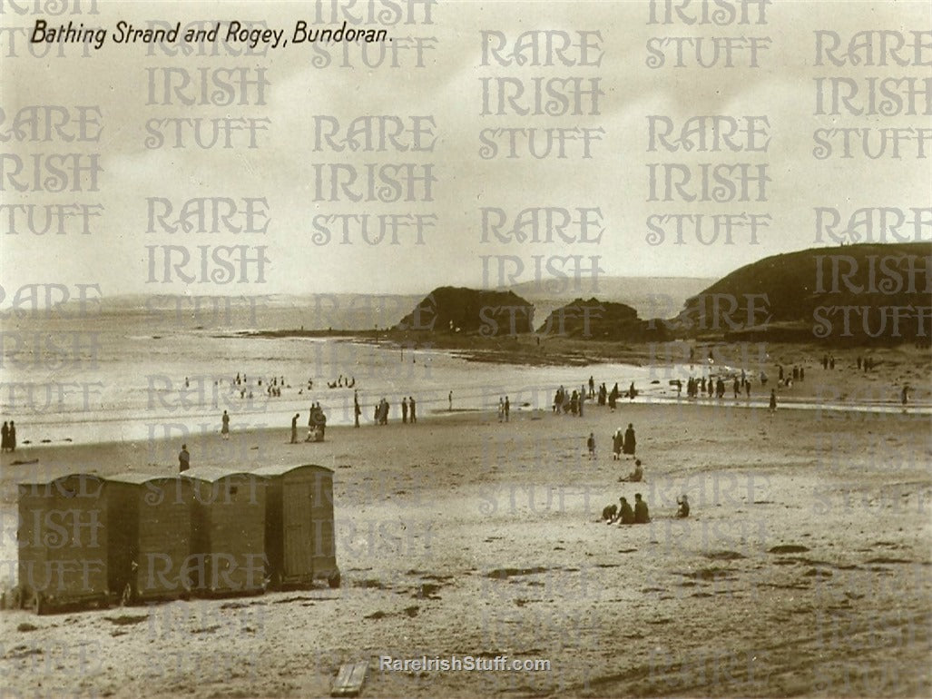 Bathing Strand & Rogey, Bundoran, Co. Donegal, Ireland 1920