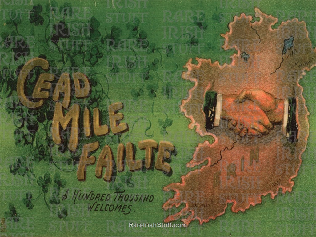 Cead Mile Failte Vintage Irish Artwork
