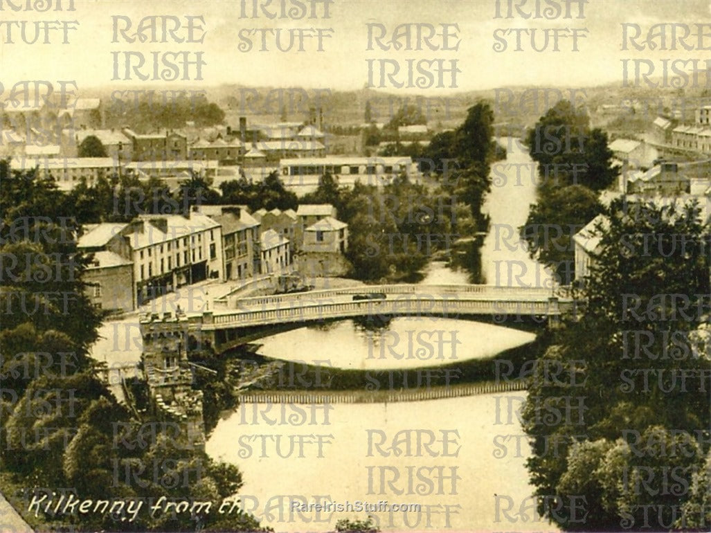 View from Kilkenny Castle, Kilkenny, Ireland 1910