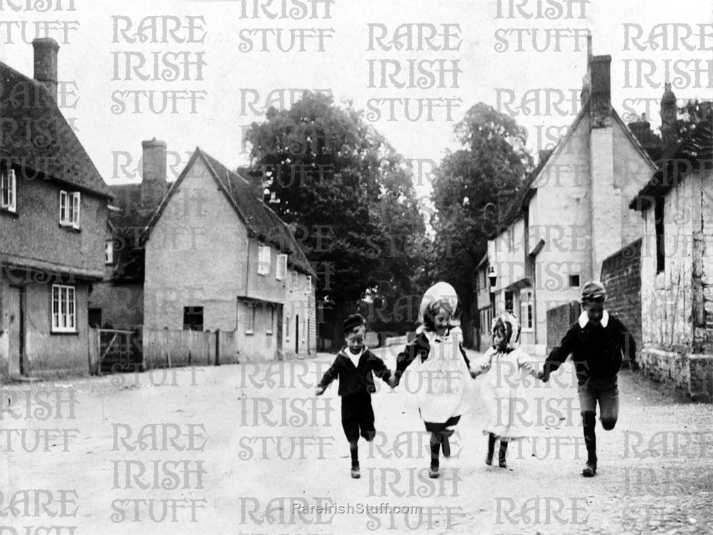 Children coming home from school, 1890