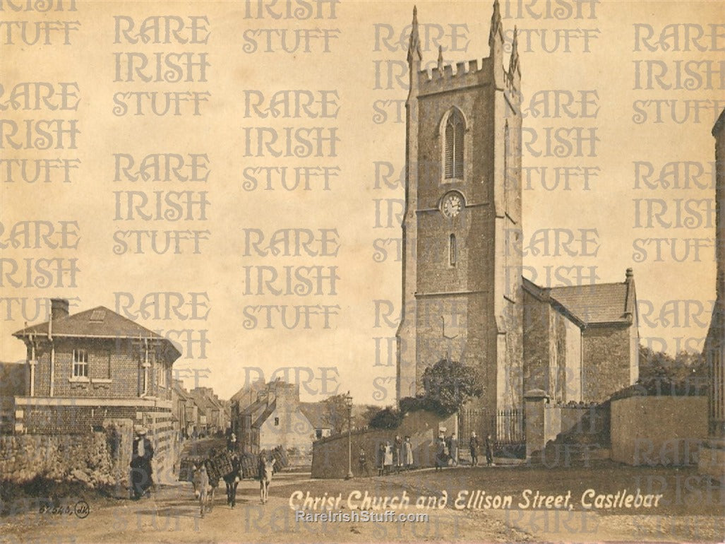 Christ Church & Ellison Street, Castlebar, Co. Mayo, Ireland 1900