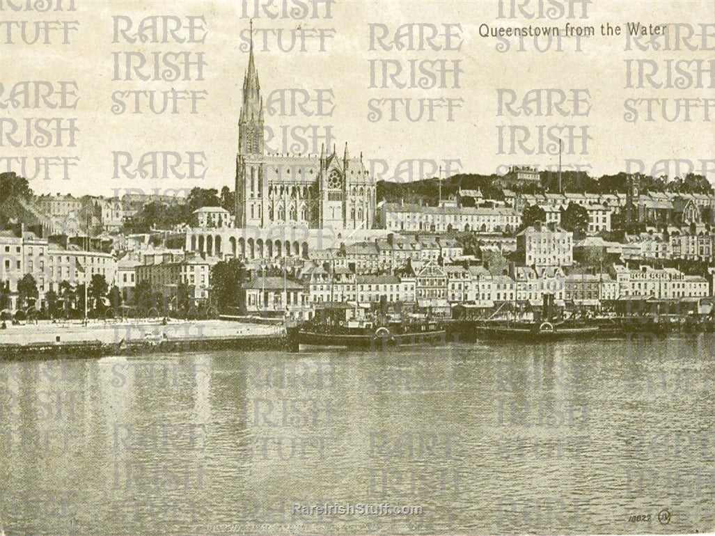 Queenstown (Cobh) from the water, Co. Cork, Ireland 1899