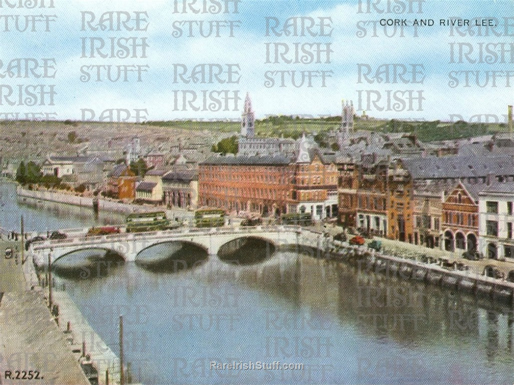 Cork & River Lee, Co. Cork, Ireland 1950's
