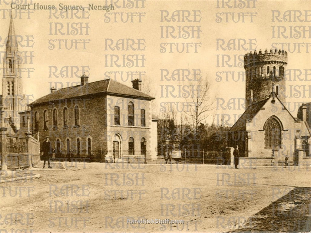 Courthouse Square, Nenagh, Co. Tipperary, Ireland 1895
