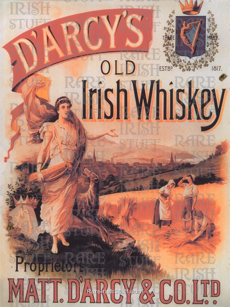 Darcy's Old Irish Whiskey Advert 1880