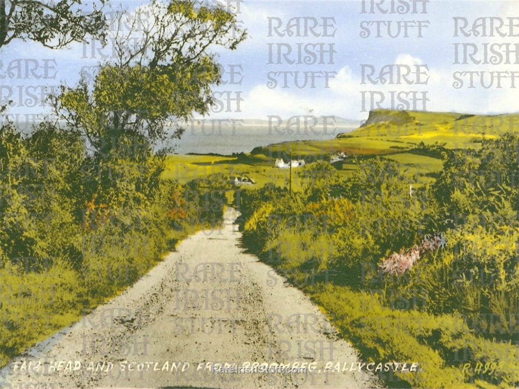 Fair Head & Scotland from Broombeg, Ballycastle, Co. Antrim, Ireland 1909