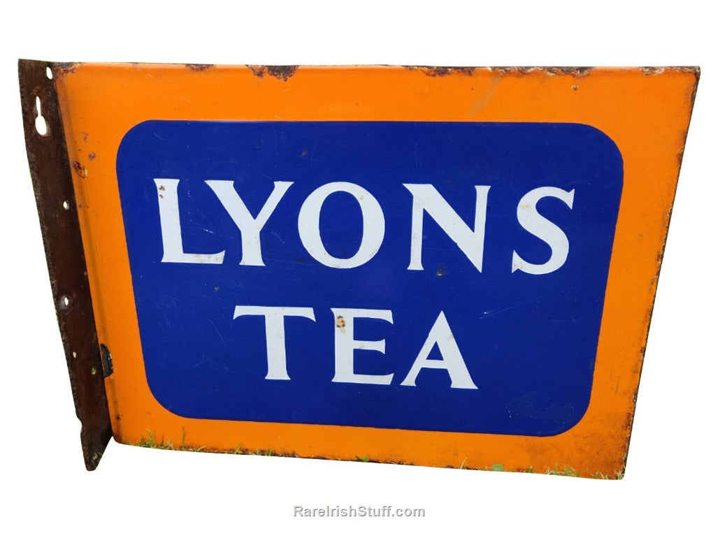 Antique Lyons Tea Enamel Sign
