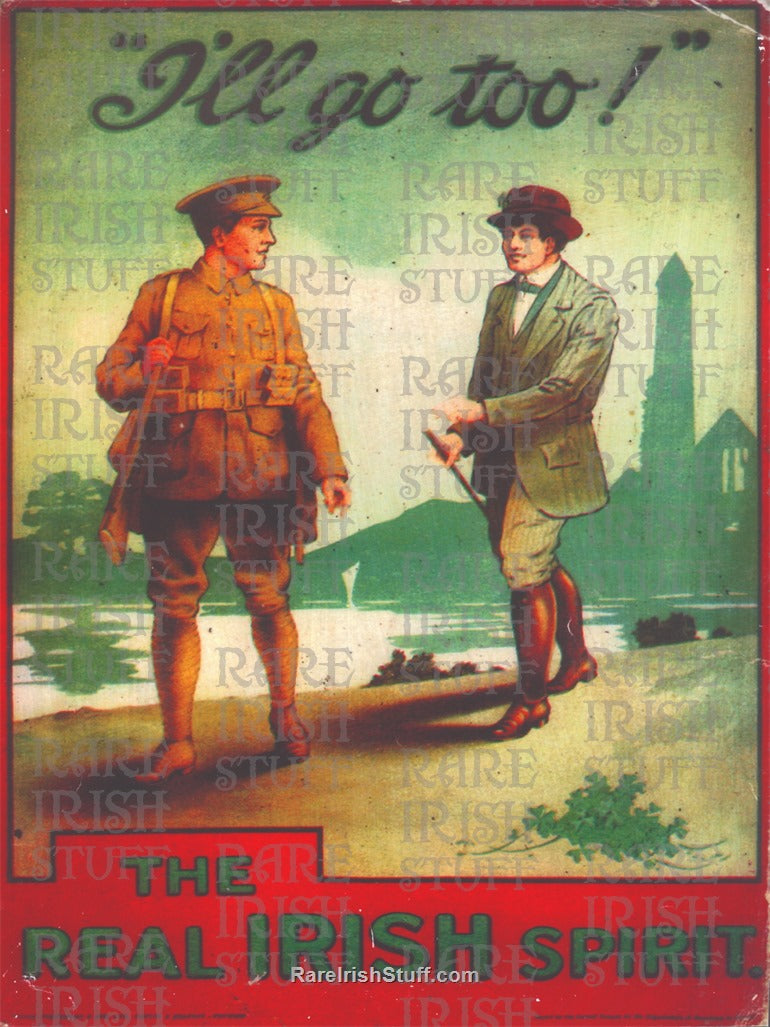 The Real Irish Spirit - World War One Recruitment Poster, 1915