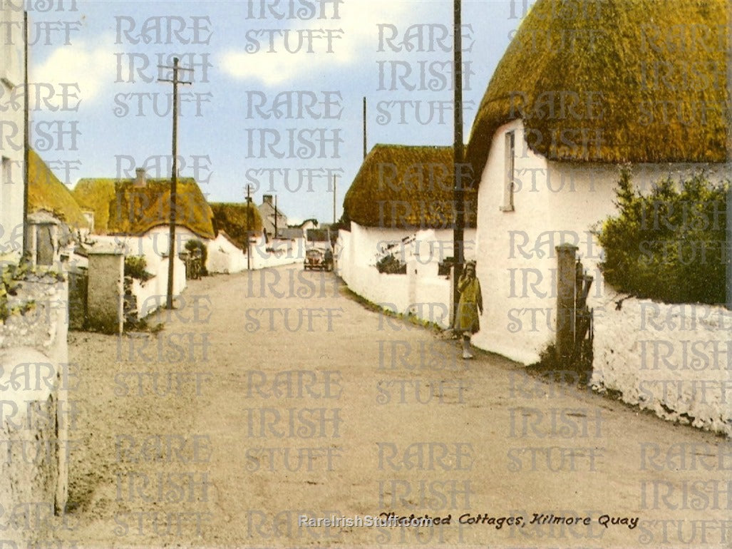 Thatched Cottages, Kilmore Quay, Co. Wexford, Ireland 1950
