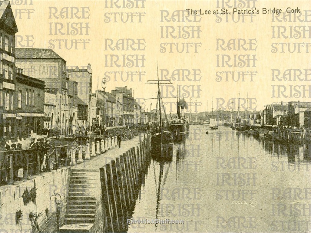 The Lee at St Patricks Street Bridge, Cork City, Co. Cork, Ireland 1895