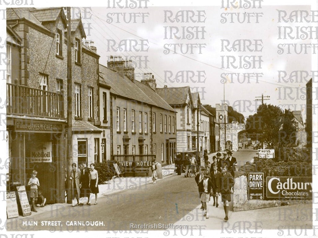 Main Street, Carnlough, Co. Antrim, Ireland 1950