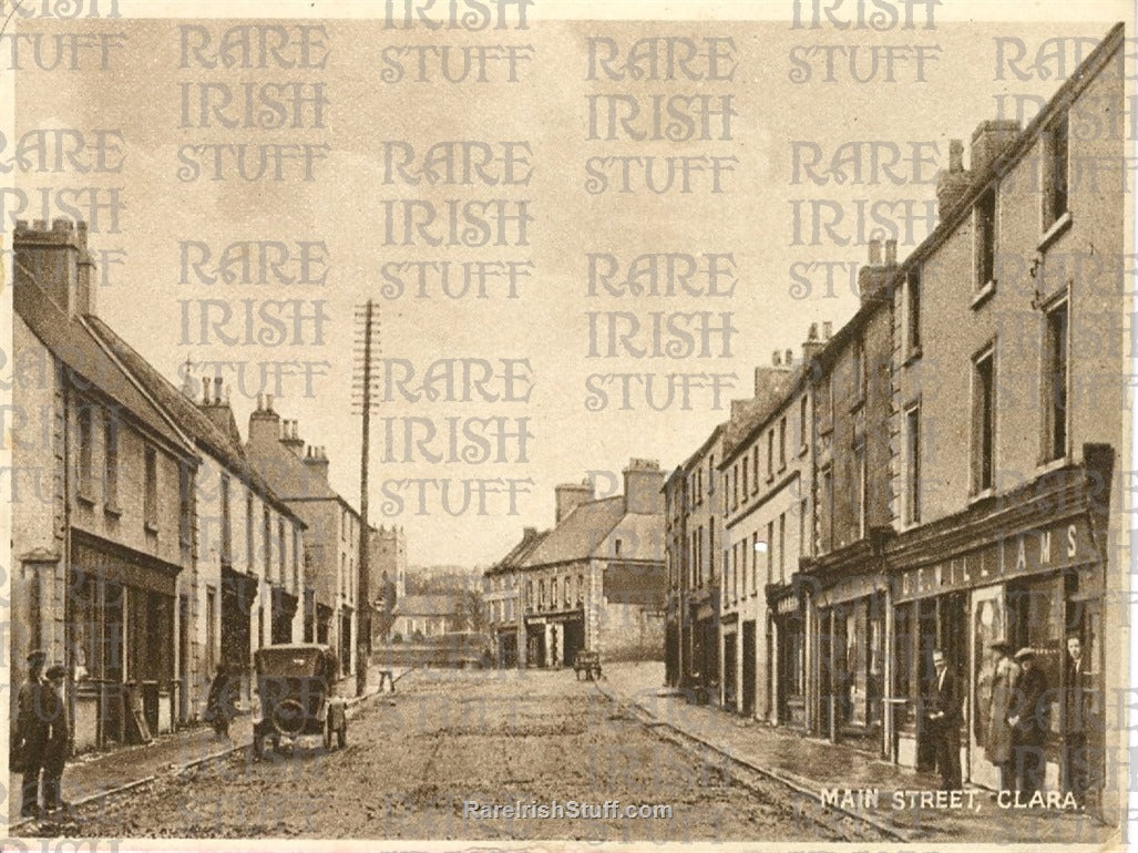 Main Street, Clara, Co Offaly, Ireland 1910