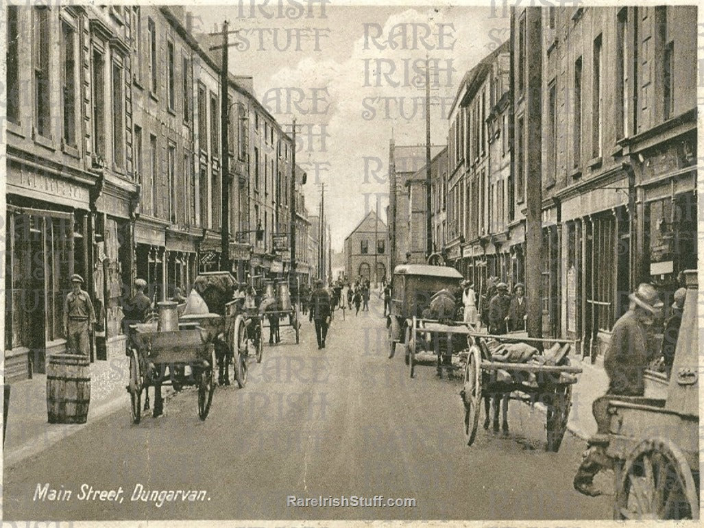Main Street, Dungarvan, Co. Waterford, Ireland 1930s