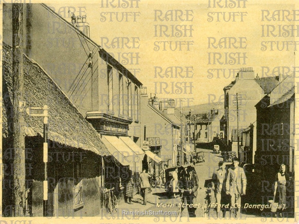 Main Street, Lifford, Co. Donegal, Ireland 1950