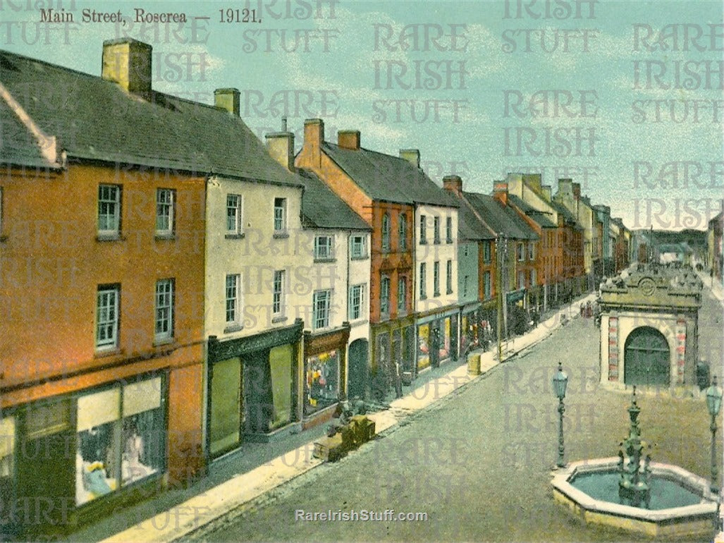 Main Street, Roscrea, Co. Tipperary, Ireland 1895