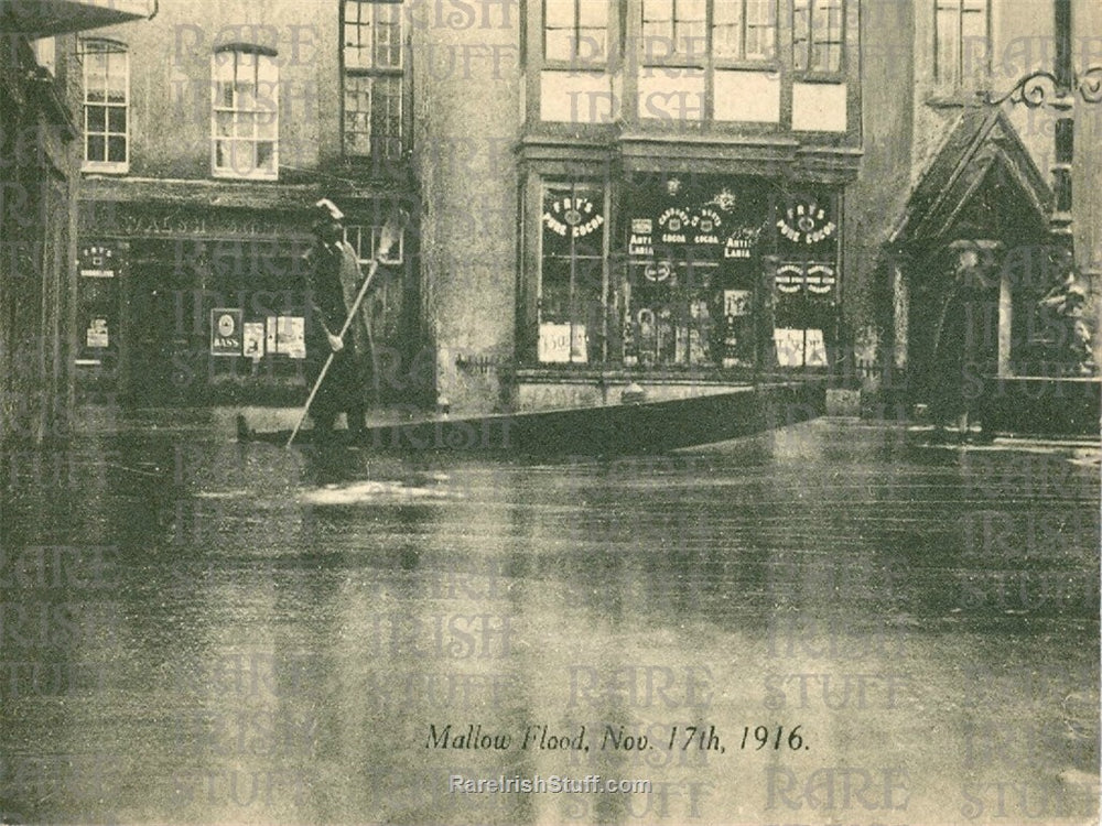 Mallow Flood, Cork, Ireland, November 17th 1916, Rare Photo Cork, Old ...