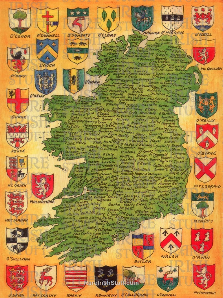 Map Of Ireland Names & Origins