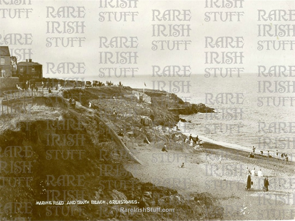 Marine Road & South Beach, Greystones, Co. Wicklow, Ireland 1910