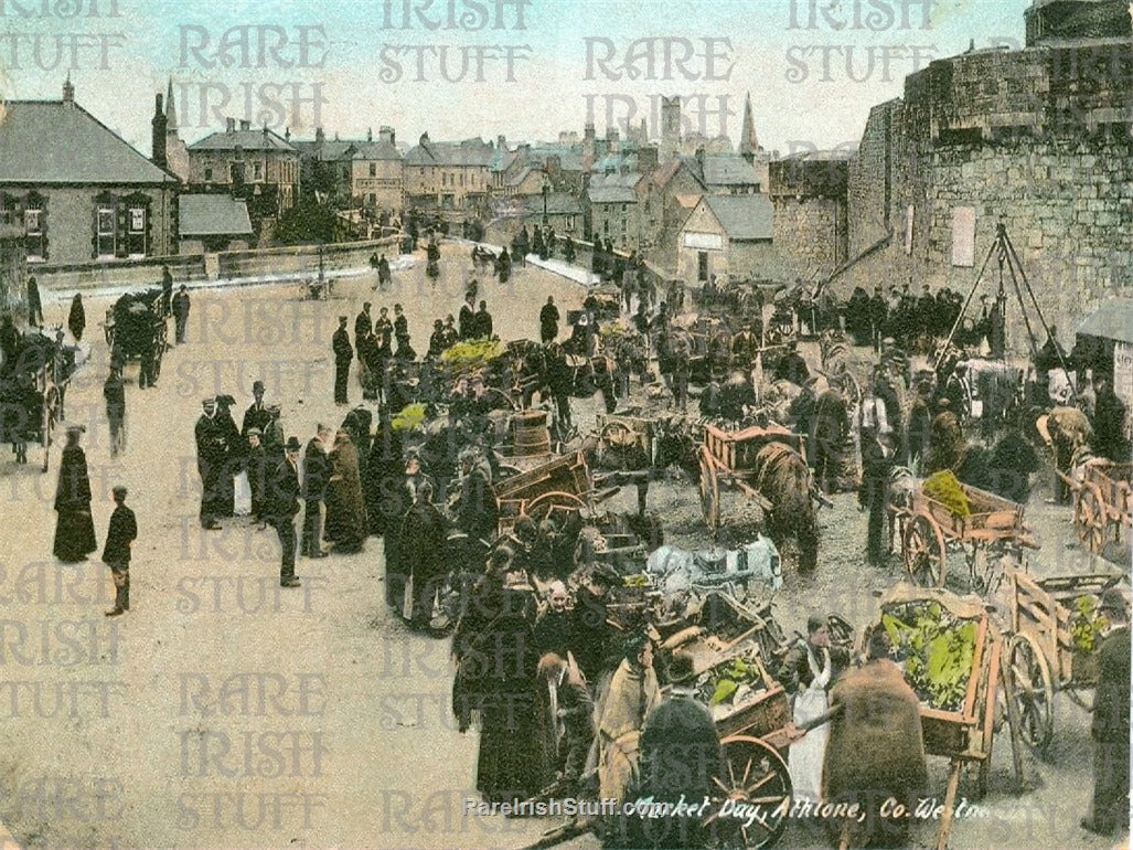 Market Day, Athlone, Co. Westmeath, Ireland 1890