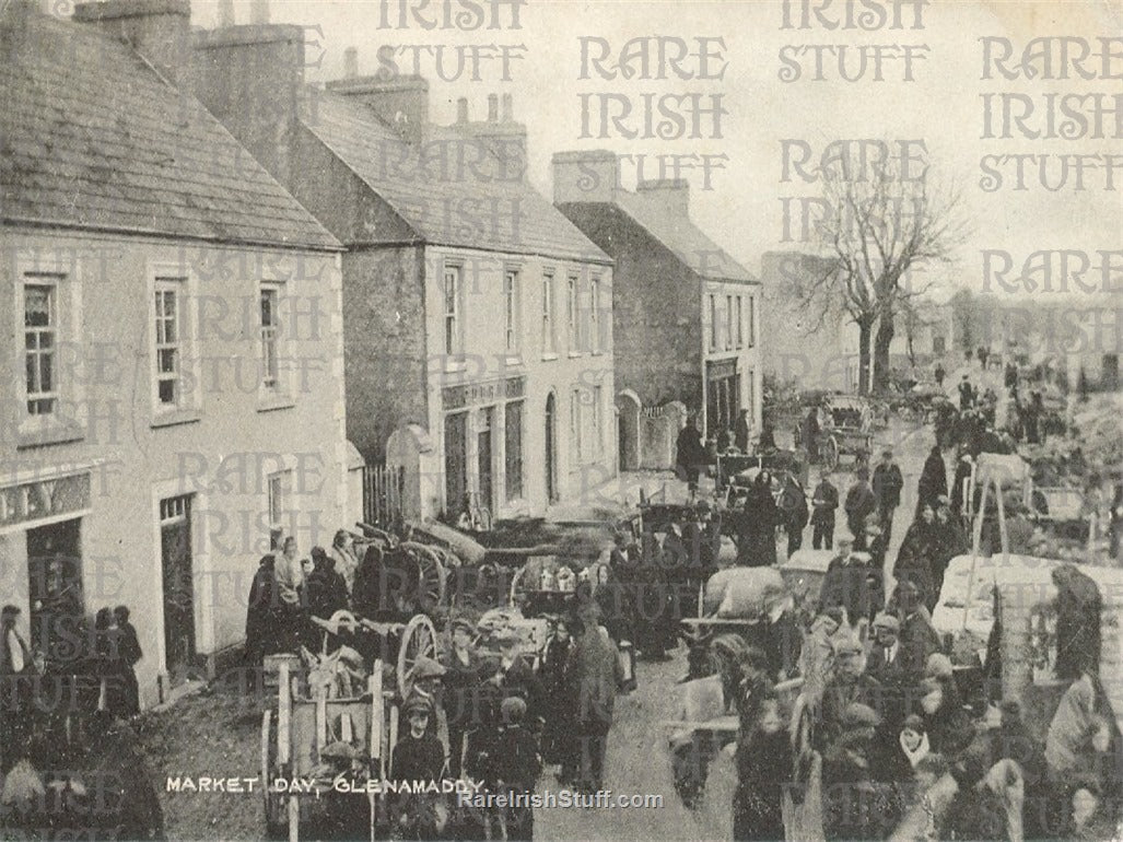 Market Day, Glenamaddy, Galway, Ireland 1920's