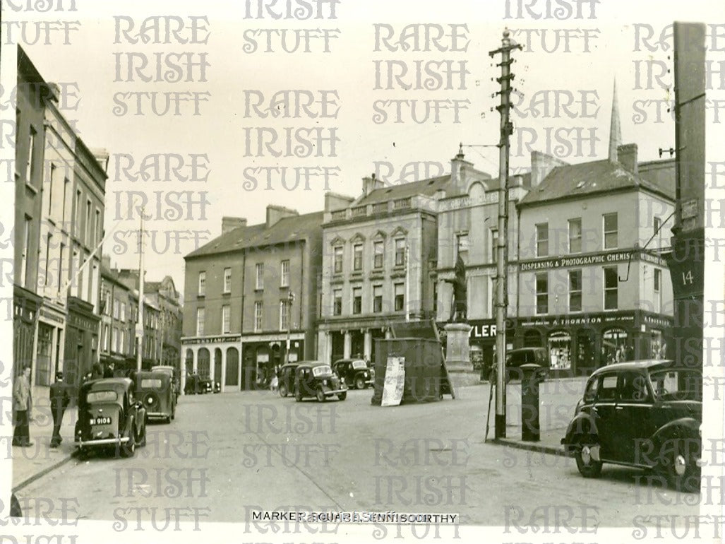 Market Square, Enniscorthy, Co. Wexford, Ireland 1950s