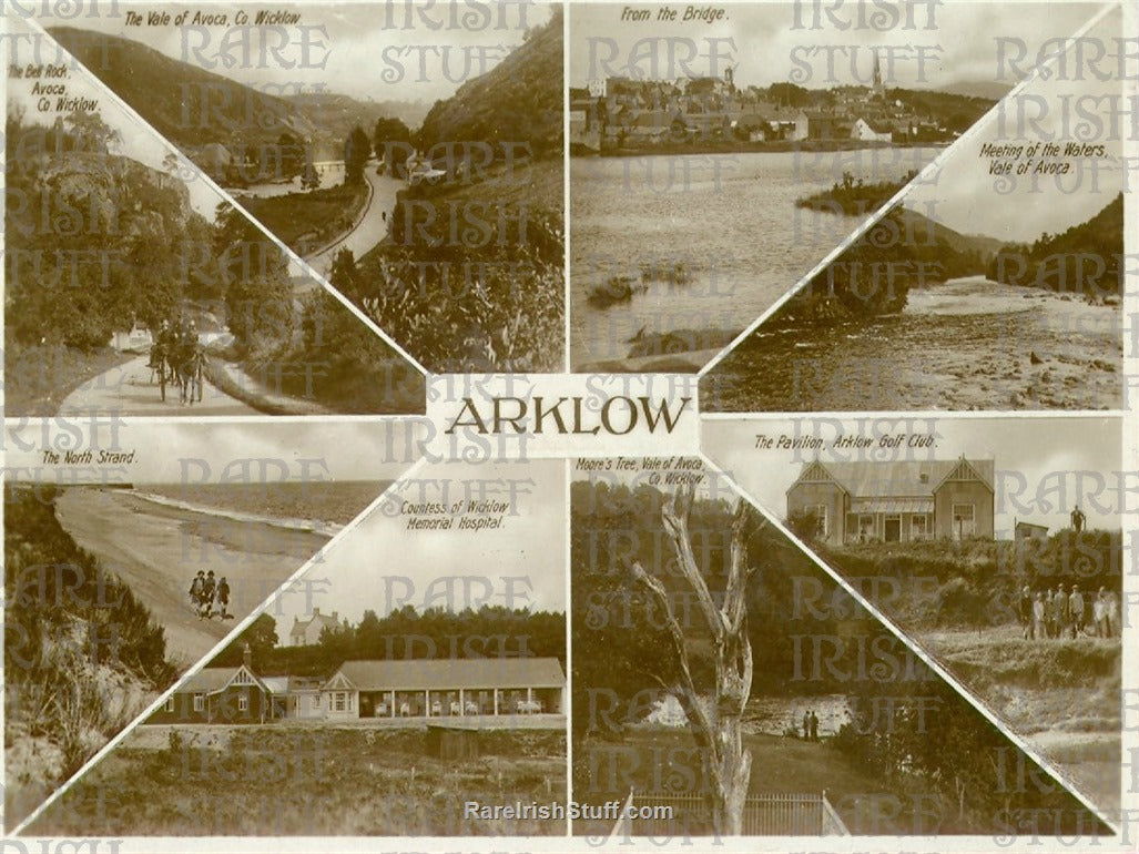 Multi-Views of Arklow, Co. Wicklow, Ireland 1940s