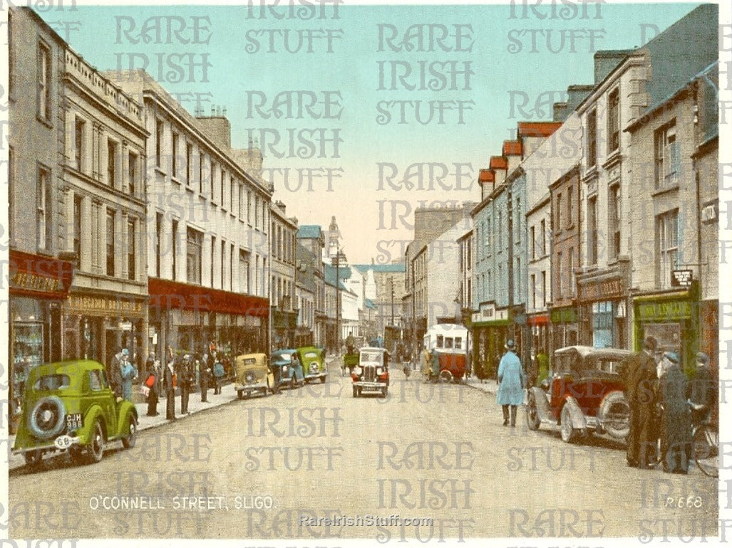 O'Connell Street, Sligo Town, Co. Sligo, Ireland 1950's