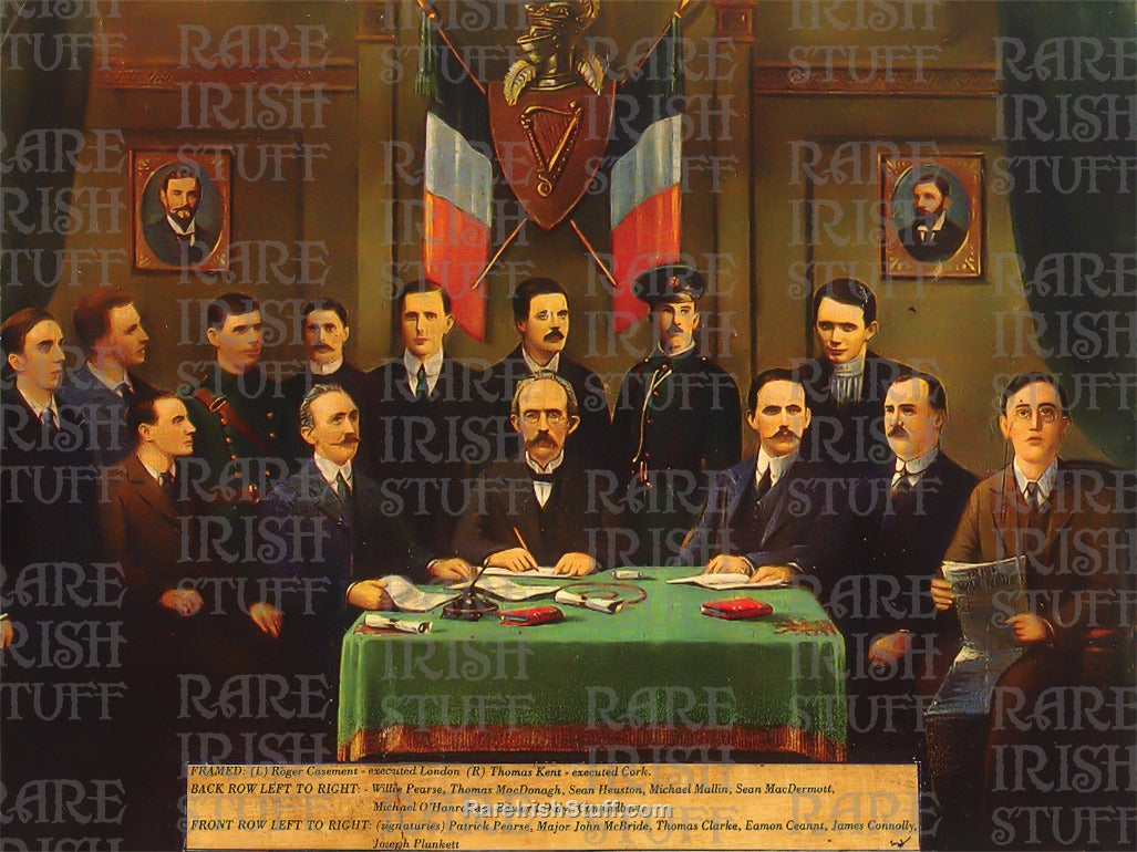 Signing of the Irish Proclamation 1916
