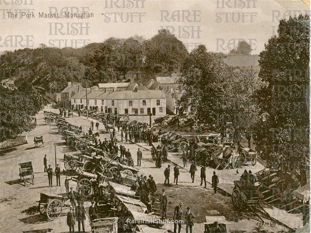 Pork Market, Monaghan Town, Co. Monaghan, Ireland 1910