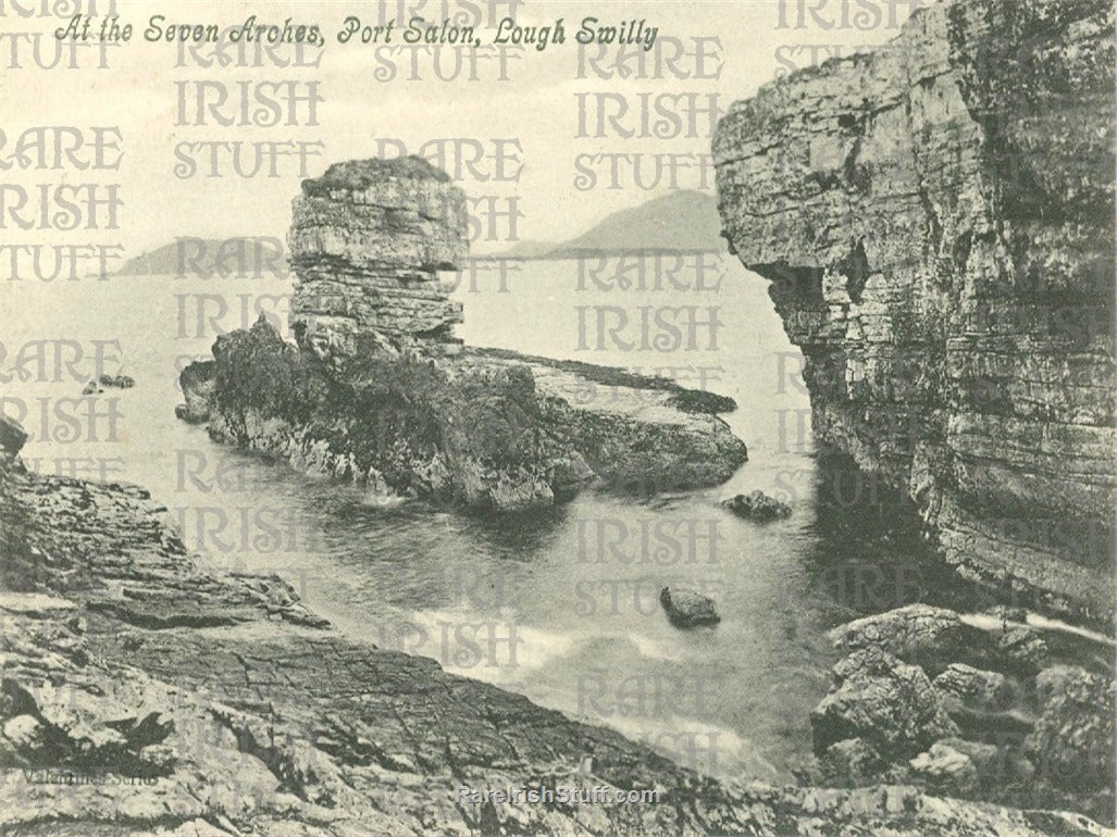 At the Seven Arches, Portsalon, Lough Swilly, Co. Donegal, Ireland 1905