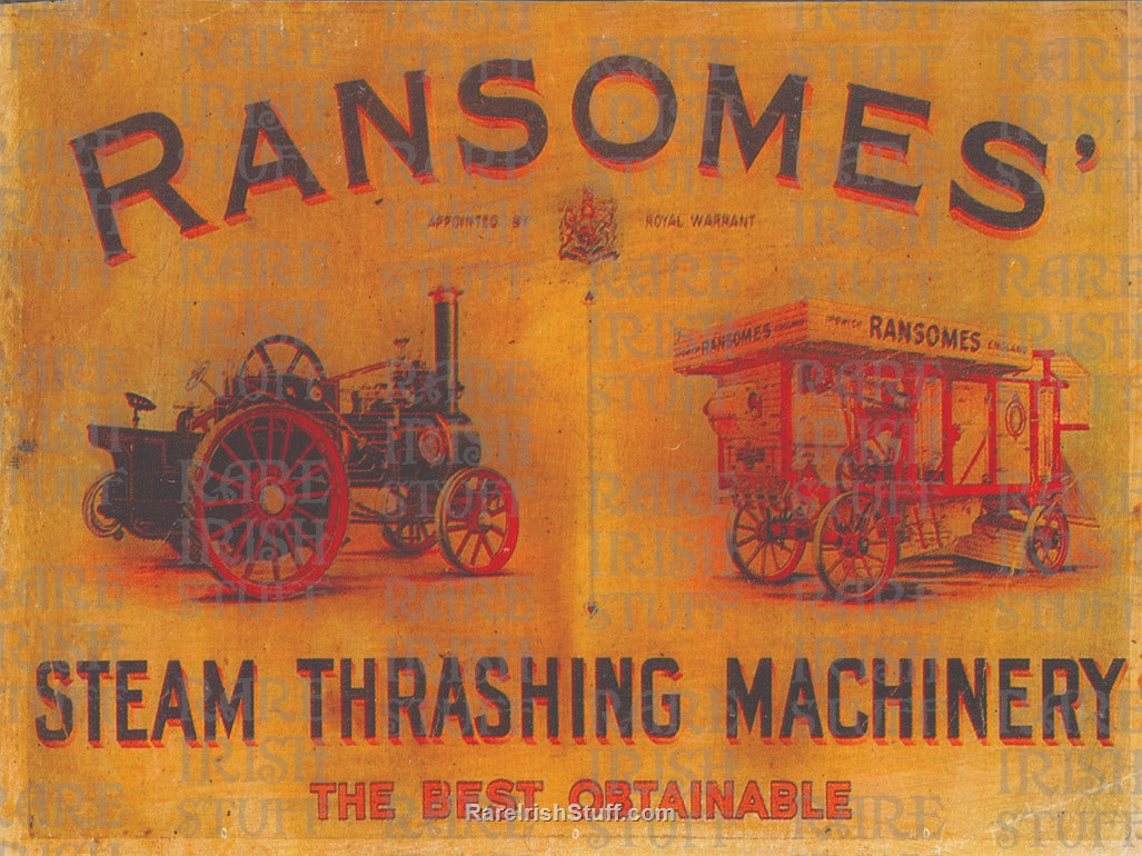 Ransomes Steam Thrashing Farming Machinery, 1953