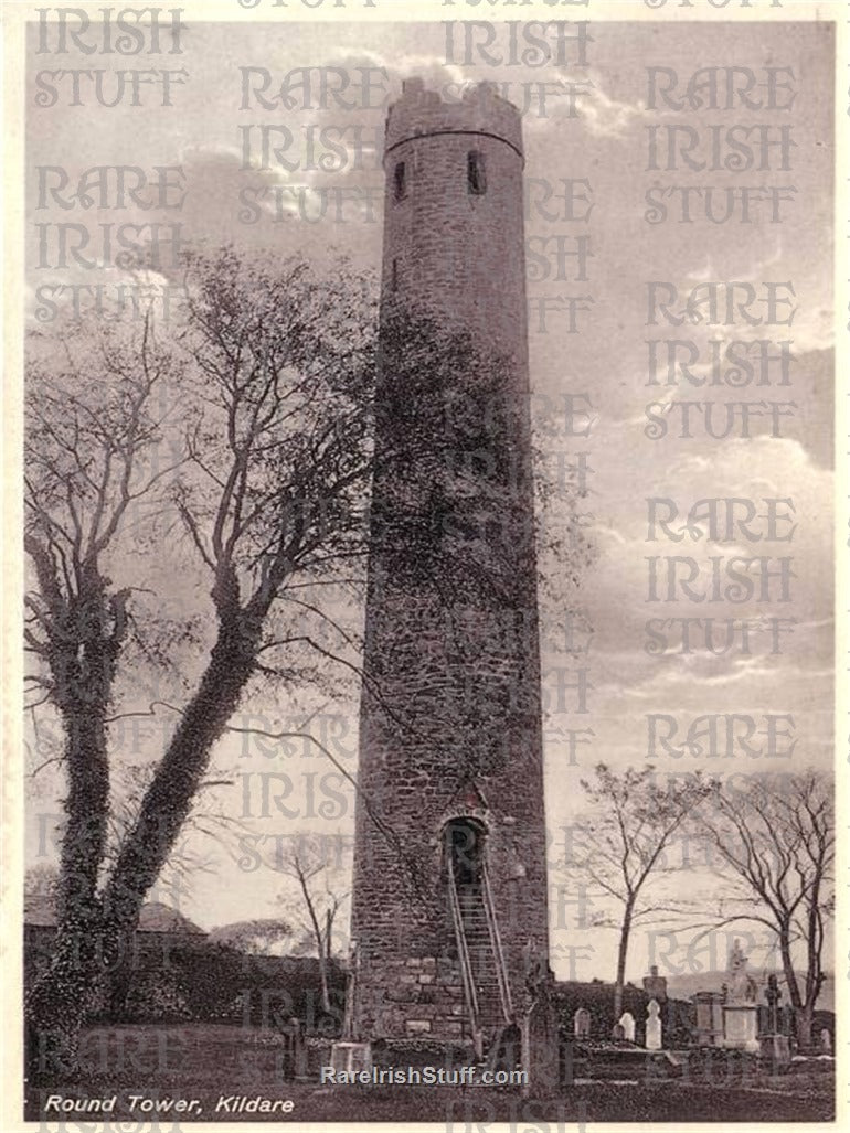 Round Tower, Kildare Town, Co. Kildare, Ireland 1900
