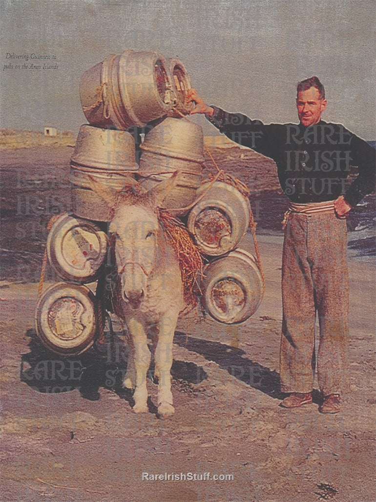 Donkey Delivering Guinness to the Aran Islands
