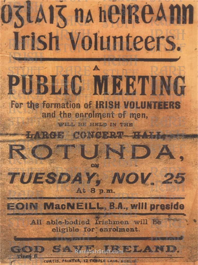Irish Volunteers Public Meeting, Rotunda, Dublin, 1913