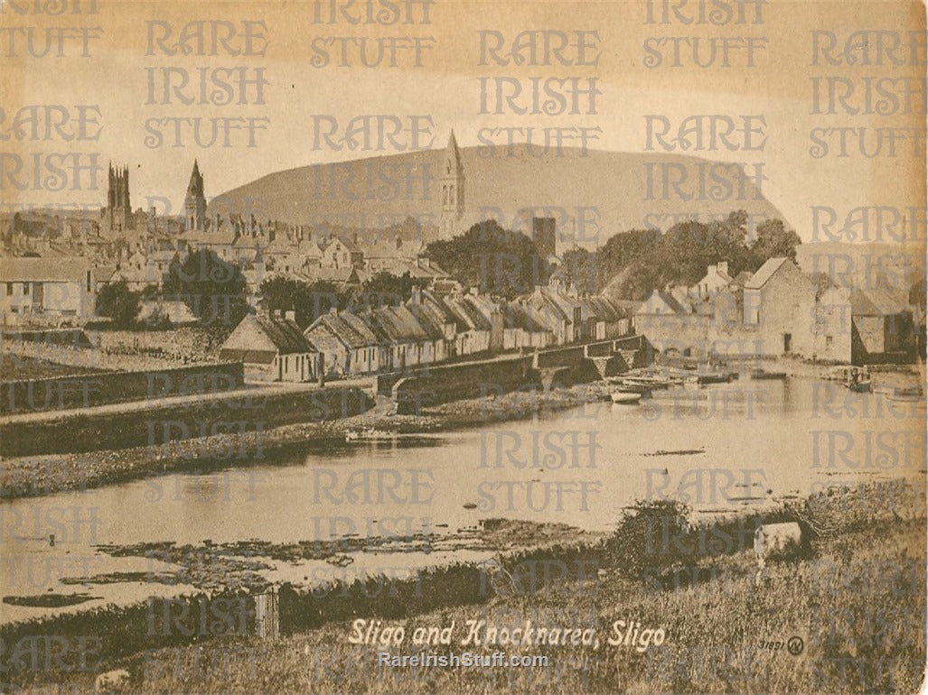 Sligo Town & Knocknarea, Co. Sligo, Ireland 1910