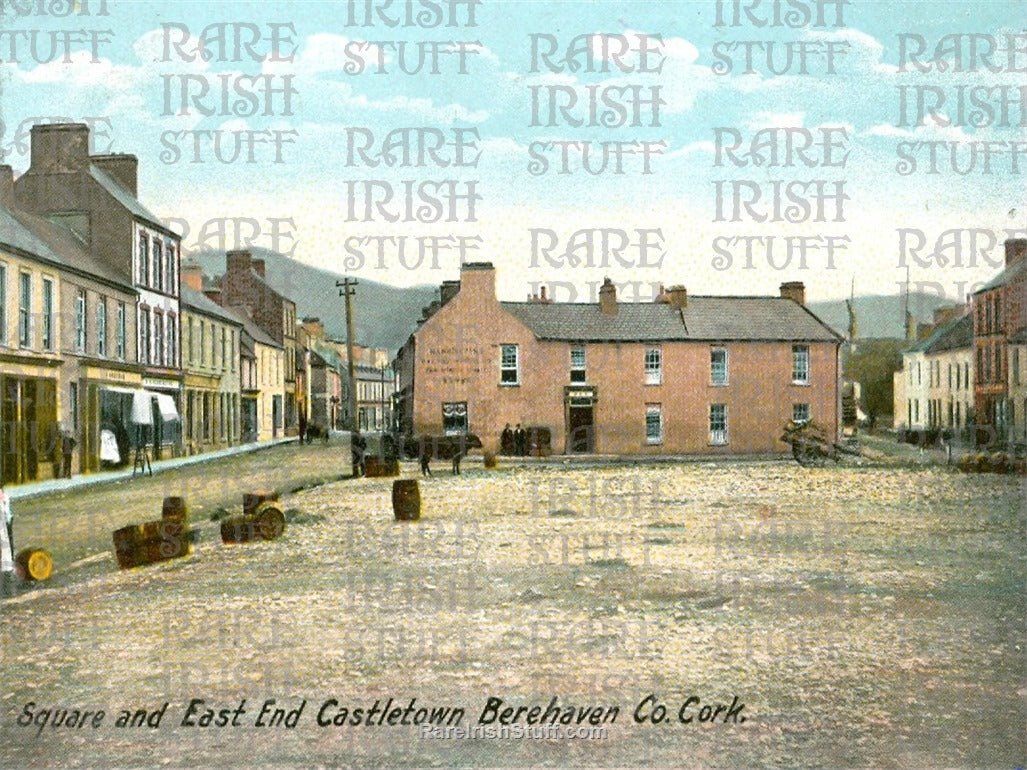 Square & East End, Castletown Berehaven (Castletownbere), Co. Cork, Ireland 1903