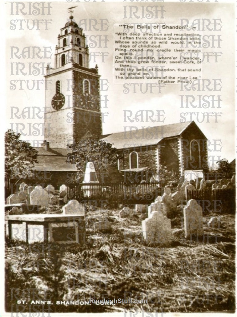 St Annes Church & Bells, Shandon, Co. Cork, Ireland 1930