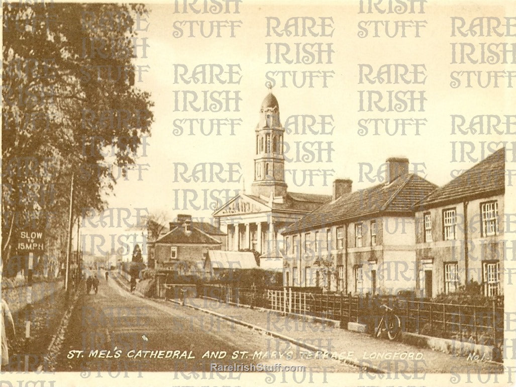 St Mel's Cathedral & St Mary's Terrace, Longford Town, Co. Longford, Ireland 1905