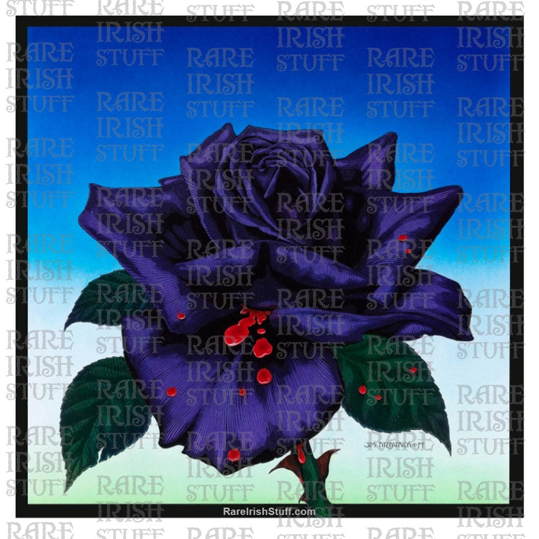 Black Rose album cover by artist Jim Fitzpatrick 1979
