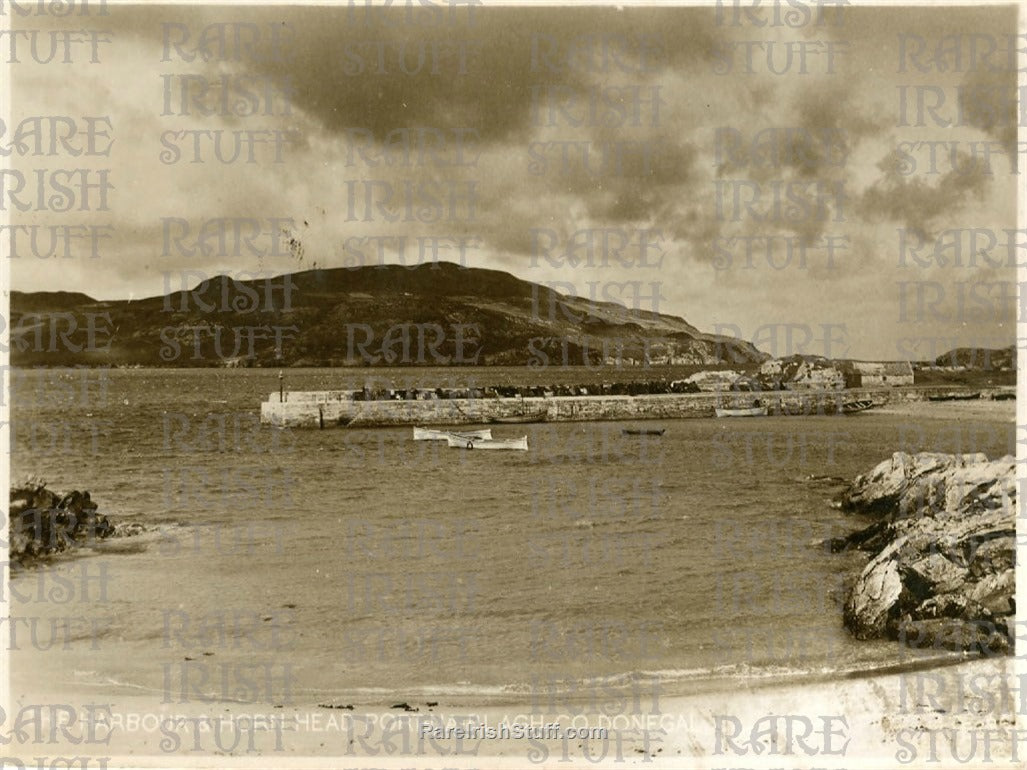 The Harbour & Horn Head, Portnablagh, Co. Donegal, Ireland 1930