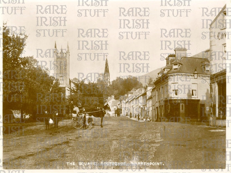 The Square, Rostrevor, Warrenpoint, Newry, Down, Ireland, Old Photo ...