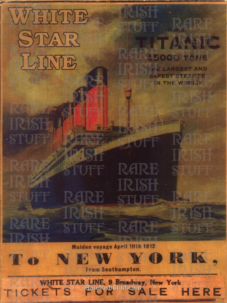 Titanic Tickets For Sale Here - Ticket Booth Poster 1912
