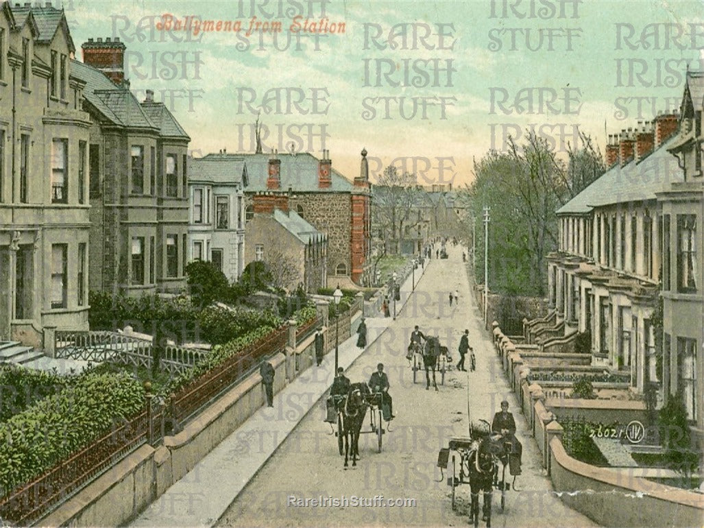 Ballymena from Station, Co. Antrim, Ireland 1900