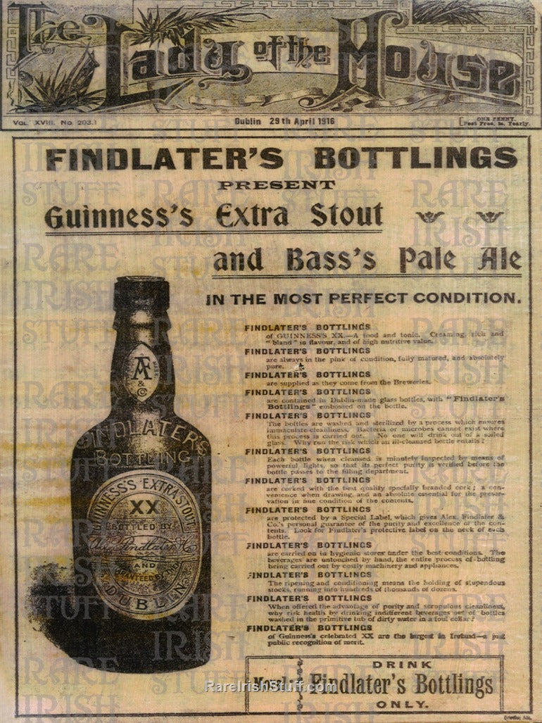 Findlater's Bottling - Guinness Extra Stout & Bass Pale Ale, Dublin, Easter 1916